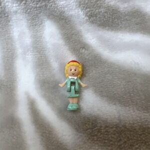 Vintage 1994 Polly Pocket Party Board Game Replacement GREEN Doll 1" FIGURE